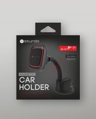 Magnetic Car Holder STURDO Pro Sport Black with Nano Cup – box