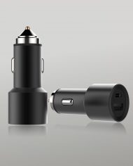 Hliníková nabíjačka Sturdo s USB-C káblom – adaptér